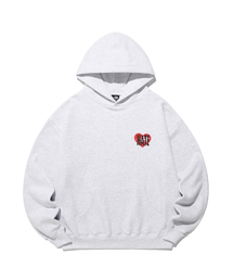 HATE HEART LOGO HOODIE_LIGHT GREY(NG2EFUM428A)