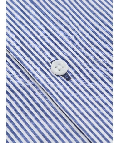 m.f.editorial（エムエフエディトリアル）の「【綿混 ノンアイロン】m.f.エディトリアル メンズ  ボタンダウン ビジネスドレス長袖シャツ（シャツ/ブラウス・メンズ・ネイビー・首回り43cm-裄丈82cm/首回り43cm-裄丈86cm/首回り45cm-裄丈86cm/首回り37cm-裄丈80cm/首回り39cm-裄丈80cm/首回り39cm-裄丈84cm/首回り41cm-裄丈82cm/首回り41cm-裄丈86cm）」の5枚目の写真