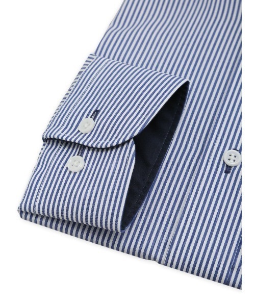 m.f.editorial（エムエフエディトリアル）の「【綿混 ノンアイロン】m.f.エディトリアル メンズ  ボタンダウン ビジネスドレス長袖シャツ（シャツ/ブラウス・メンズ・ネイビー・首回り43cm-裄丈82cm/首回り43cm-裄丈86cm/首回り45cm-裄丈86cm/首回り37cm-裄丈80cm/首回り39cm-裄丈80cm/首回り39cm-裄丈84cm/首回り41cm-裄丈82cm/首回り41cm-裄丈86cm）」の6枚目の写真