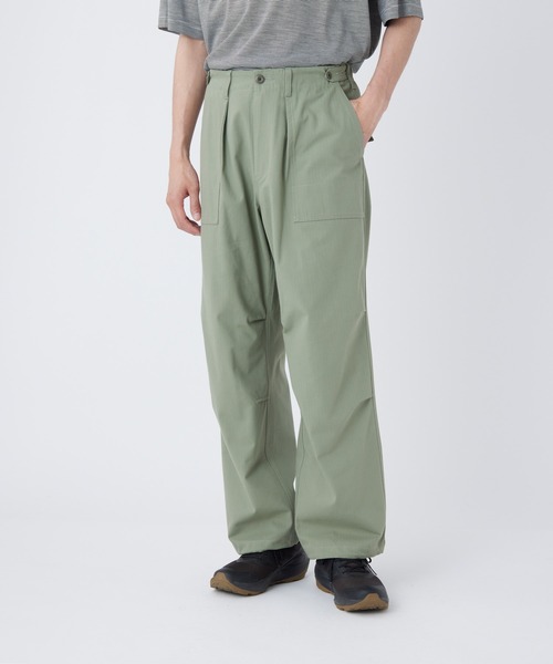 Snow Peak(スノーピーク)の「Snow Peak / TAKIBI Herringbone Pants ヘリンボーンパンツ(チノパンツ・メンズ・ホワイト/ブラック/アーミー・XL/L/M/S)」の3枚目の写真