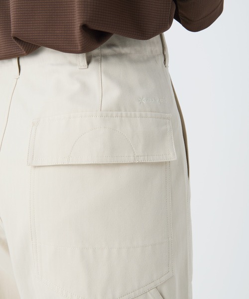 Snow Peak(スノーピーク)の「Snow Peak / TAKIBI Herringbone Pants ヘリンボーンパンツ(チノパンツ・メンズ・ホワイト/ブラック/アーミー・XL/L/M/S)」の11枚目の写真