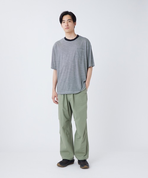 Snow Peak(スノーピーク)の「Snow Peak / TAKIBI Herringbone Pants ヘリンボーンパンツ(チノパンツ・メンズ・ホワイト/ブラック/アーミー・XL/L/M/S)」の14枚目の写真