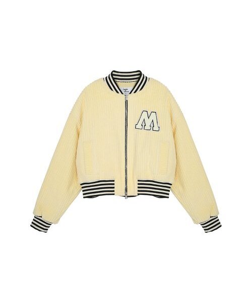 ロゴ M コーデュロイスタジアムジャンパー アイボリー MBBFJP00363