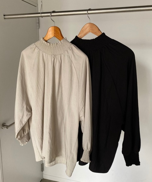 シャーリングギャザードルマンシャツ（シャツ/ブラウス）｜zena