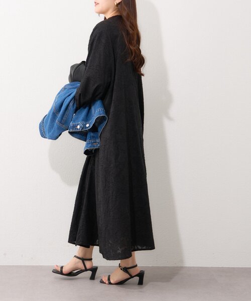 Remind me and forever(リマインドミーアンドフォーエバー)の「【nane】【India series】ジャガードレースワンピース(ワンピース・レディース・ブラック/アイボリー・FREE)」の14枚目の写真