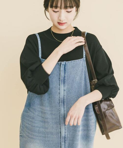 ITEMS URBANRESEARCH（アイテムズ アーバンリサーチ）の「ソウバリボリュームスリーブニット（ニット/セーター・レディース・グレー/ブラック/ブラウン/ホワイト系その他・FREE）」の2枚目の写真