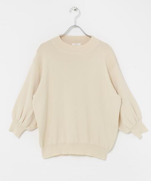 ITEMS URBANRESEARCH（アイテムズ アーバンリサーチ）の「『洗濯可』ソウバリボリュームスリーブニット（ニット/セーター・レディース・グレー/ブラック/ブラウン/ホワイト系その他/ミント/オフホワイト/ブルー系その他・FREE）」の13枚目の写真
