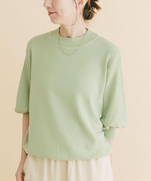 ITEMS URBANRESEARCH（アイテムズ アーバンリサーチ）の「『洗濯可』ソウバリボリュームスリーブニット（ニット/セーター・レディース・グレー/ブラック/ブラウン/ホワイト系その他/ミント/オフホワイト/ブルー系その他・FREE）」の15枚目の写真