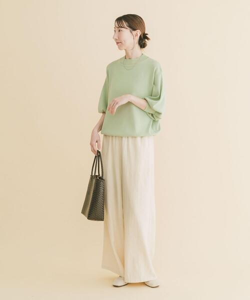 ITEMS URBANRESEARCH（アイテムズ アーバンリサーチ）の「『洗濯可』ソウバリボリュームスリーブニット（ニット/セーター・レディース・グレー/ブラック/ブラウン/ホワイト系その他/ミント/オフホワイト/ブルー系その他・FREE）」の18枚目の写真