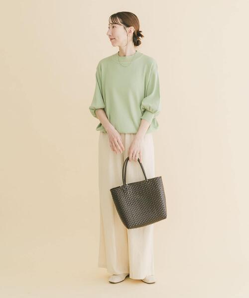 ITEMS URBANRESEARCH（アイテムズ アーバンリサーチ）の「『洗濯可』ソウバリボリュームスリーブニット（ニット/セーター・レディース・グレー/ブラック/ブラウン/ホワイト系その他/ミント/オフホワイト/ブルー系その他・FREE）」の19枚目の写真