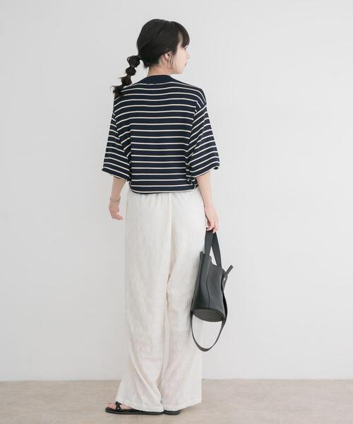 ITEMS URBANRESEARCH(アイテムズ アーバンリサーチ)の「『洗濯可』ソウバリボリュームスリーブニット(ニット/セーター・レディース・グレー/ブラック/ブラウン/ホワイト系その他/ミント/オフホワイト/ブルー系その他・FREE)」の8枚目の写真