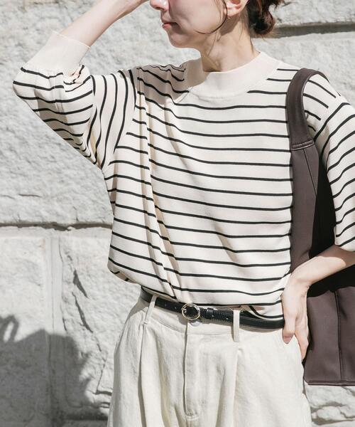 ITEMS URBANRESEARCH(アイテムズ アーバンリサーチ)の「『洗濯可』ソウバリボリュームスリーブニット(ニット/セーター・レディース・グレー/ブラック/ブラウン/ホワイト系その他/ミント/オフホワイト/ブルー系その他・FREE)」の12枚目の写真