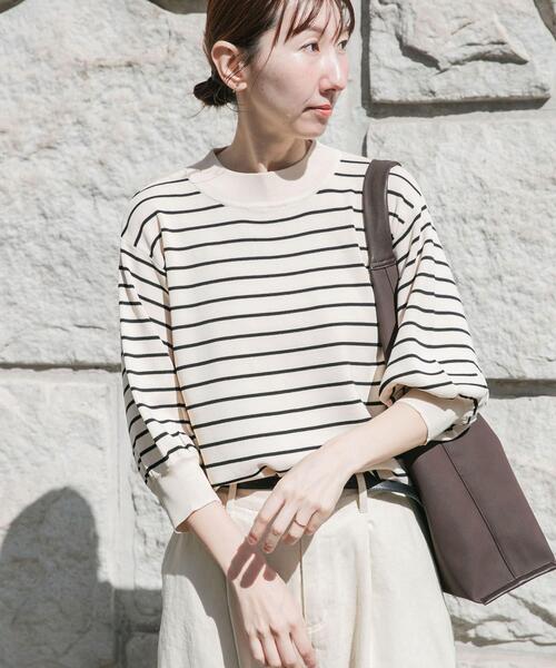 ITEMS URBANRESEARCH(アイテムズ アーバンリサーチ)の「『洗濯可』ソウバリボリュームスリーブニット(ニット/セーター・レディース・グレー/ブラック/ブラウン/ホワイト系その他/ミント/オフホワイト/ブルー系その他・FREE)」の13枚目の写真
