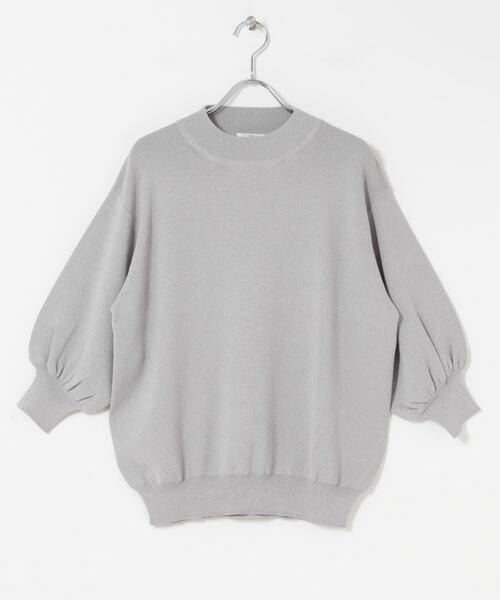 ITEMS URBANRESEARCH（アイテムズ アーバンリサーチ）の「ソウバリボリュームスリーブニット（ニット/セーター・レディース・グレー/ブラック/ブラウン/ホワイト系その他・FREE）」の6枚目の写真