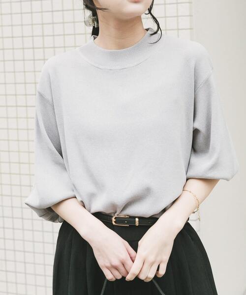 ITEMS URBANRESEARCH(アイテムズ アーバンリサーチ)の「『洗濯可』ソウバリボリュームスリーブニット(ニット/セーター・レディース・グレー/ブラック/ブラウン/ホワイト系その他/ミント/オフホワイト/ブルー系その他・FREE)」の20枚目の写真