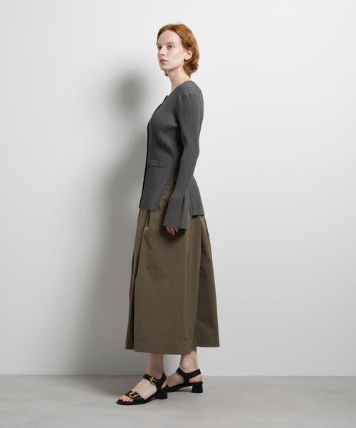 LANVIN en Bleu（ランバンオンブルー）の「リブカフスカーディガン（ニット/セーター・レディース・グレー/ブラック/イエロー・38）」の12枚目の写真