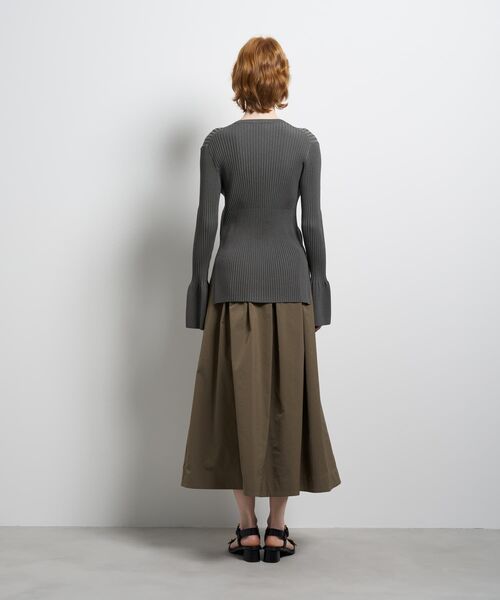 LANVIN en Bleu（ランバンオンブルー）の「リブカフスカーディガン（ニット/セーター・レディース・グレー/ブラック/イエロー・38）」の13枚目の写真