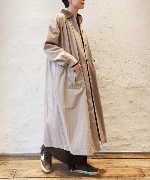 JOURNAL STANDARD LUXE(ジャーナルスタンダード ラックス)の「ダンプ プリスコート(その他アウター・レディース・ブラック/ベージュ・FREE)」の4枚目の写真