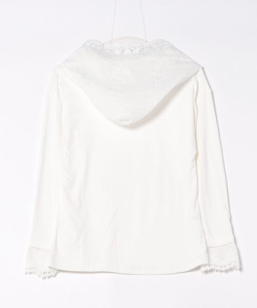 Ritzy(リッツィー)の「レースフード付きガーリートップス(Tシャツ/カットソー・レディース・ホワイト・M/L)」の10枚目の写真