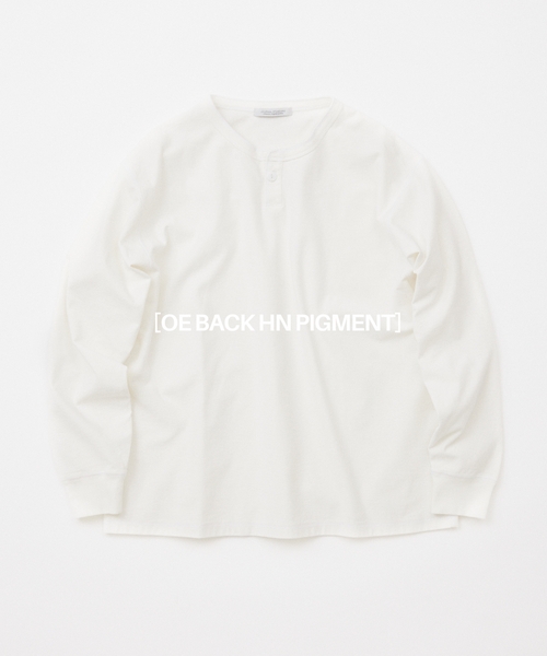 JOURNAL STANDARD（ジャーナルスタンダード）の「OE バック ピグメント ヘンリー ネック ロンT（Tシャツ/カットソー・メンズ・ブラック系その他/サックスブルー/ホワイト/レッド・MEDIUM/LARGE）」の2枚目の写真