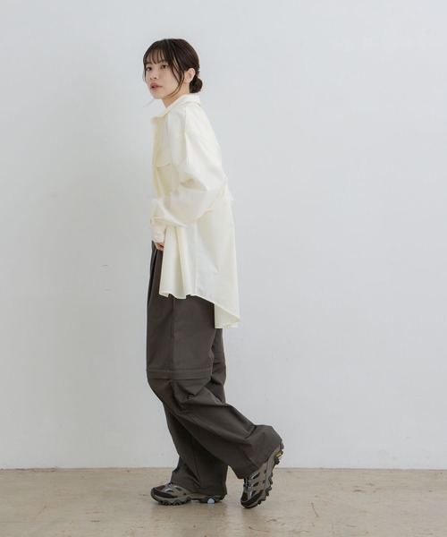 flaner(フラネ)の「Loose assort longsleeve shirt / ルーズアソート長袖シャツ(シャツ/ブラウス・レディース・アイボリー/ブラック・MEDIUM/LARGE)」の17枚目の写真