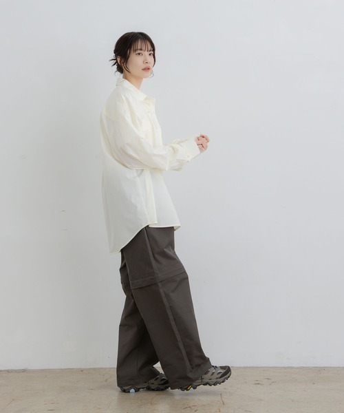 flaner(フラネ)の「Loose assort longsleeve shirt / ルーズアソート長袖シャツ(シャツ/ブラウス・レディース・アイボリー/ブラック・MEDIUM/LARGE)」の20枚目の写真