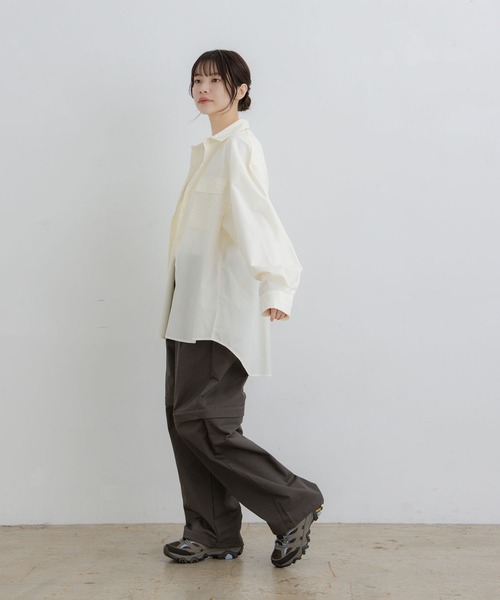 flaner(フラネ)の「Loose assort longsleeve shirt / ルーズアソート長袖シャツ(シャツ/ブラウス・レディース・アイボリー/ブラック・MEDIUM/LARGE)」の16枚目の写真