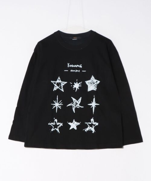 Ritzy(リッツィー)の「スタープリントオーバーサイズ Tシャツ(Tシャツ/カットソー・レディース・ブラック・L/M)」の8枚目の写真