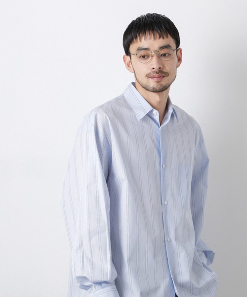 NANO universe（ナノユニバース）の「「ASSEMBLANC」 SIDOGRAS シャツ（シャツ/ブラウス・メンズ・ブラック/サックスブルー/ホワイト・S/M/L）」の3枚目の写真