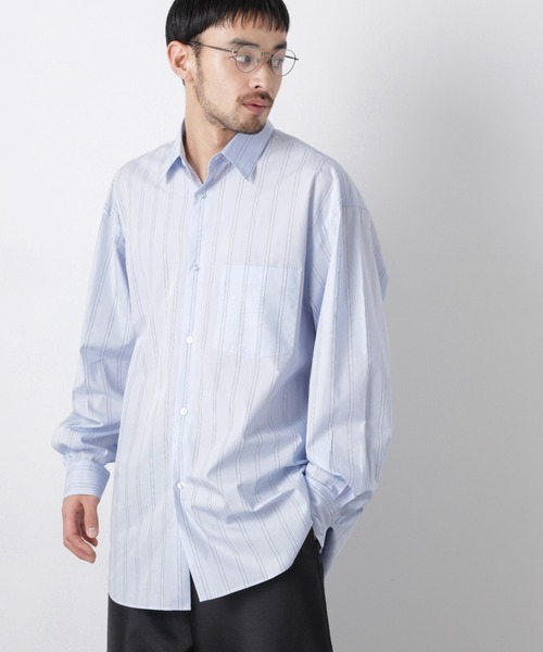 NANO universe（ナノユニバース）の「「ASSEMBLANC」 SIDOGRAS シャツ（シャツ/ブラウス・メンズ・ブラック/サックスブルー/ホワイト・S/M/L）」の13枚目の写真