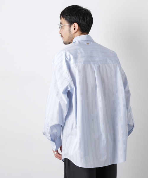 NANO universe（ナノユニバース）の「「ASSEMBLANC」 SIDOGRAS シャツ（シャツ/ブラウス・メンズ・ブラック/サックスブルー/ホワイト・S/M/L）」の15枚目の写真