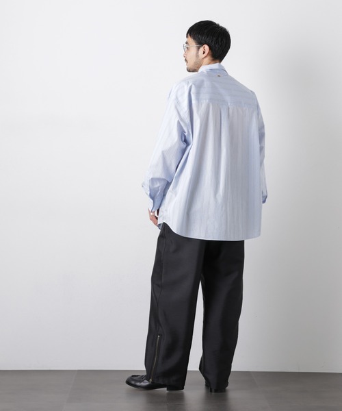 NANO universe（ナノユニバース）の「「ASSEMBLANC」 SIDOGRAS シャツ（シャツ/ブラウス・メンズ・ブラック/サックスブルー/ホワイト・S/M/L）」の19枚目の写真