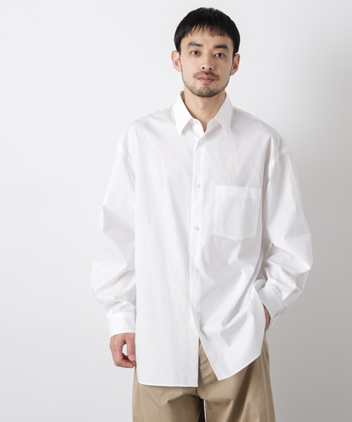 NANO universe（ナノユニバース）の「「ASSEMBLANC」 SIDOGRAS シャツ（シャツ/ブラウス・メンズ・ブラック/サックスブルー/ホワイト・S/M/L）」の7枚目の写真