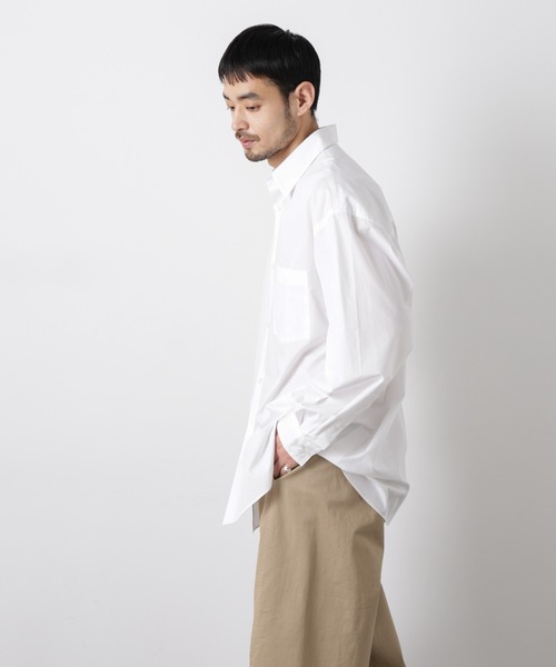 NANO universe（ナノユニバース）の「「ASSEMBLANC」 SIDOGRAS シャツ（シャツ/ブラウス・メンズ・ブラック/サックスブルー/ホワイト・S/M/L）」の8枚目の写真