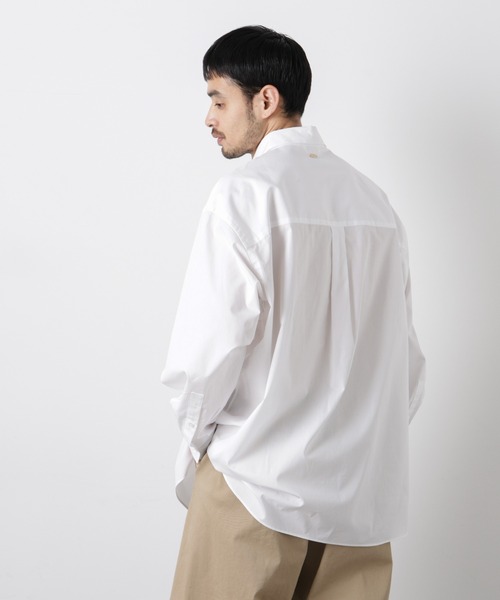 NANO universe（ナノユニバース）の「「ASSEMBLANC」 SIDOGRAS シャツ（シャツ/ブラウス・メンズ・ブラック/サックスブルー/ホワイト・S/M/L）」の9枚目の写真