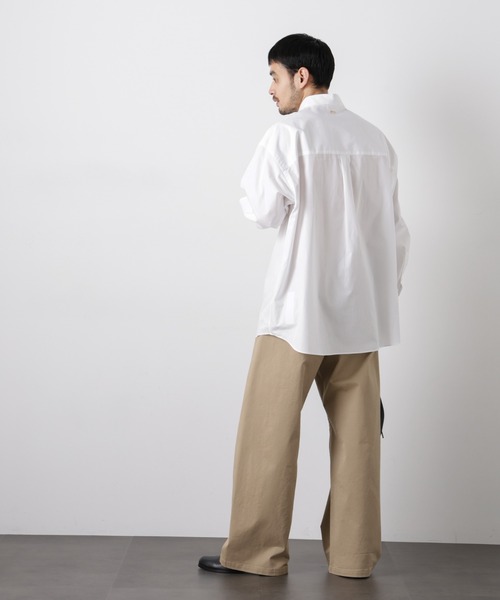 NANO universe（ナノユニバース）の「「ASSEMBLANC」 SIDOGRAS シャツ（シャツ/ブラウス・メンズ・ブラック/サックスブルー/ホワイト・S/M/L）」の12枚目の写真