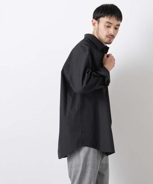 NANO universe（ナノユニバース）の「「ASSEMBLANC」 SIDOGRAS シャツ（シャツ/ブラウス・メンズ・ブラック/サックスブルー/ホワイト・S/M/L）」の21枚目の写真