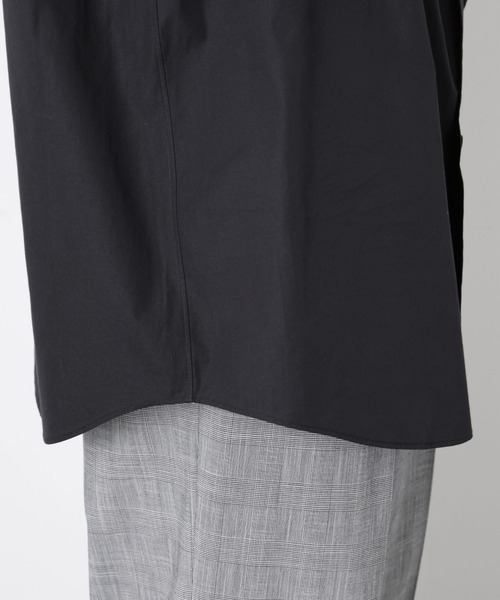 NANO universe（ナノユニバース）の「「ASSEMBLANC」 SIDOGRAS シャツ（シャツ/ブラウス・メンズ・ブラック/サックスブルー/ホワイト・S/M/L）」の4枚目の写真