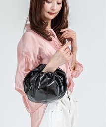 【HELOYSE/エロイーズ】ハンドバッグ ショルダーバッグ croissant shoulder leather mini