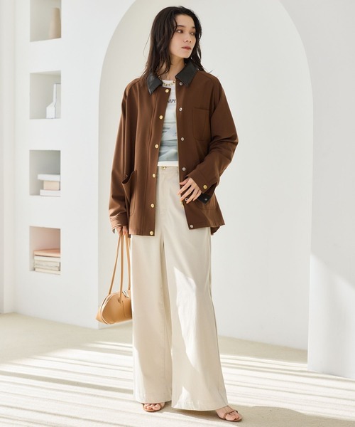 BARNYARDSTORM（バンヤードストーム）の「BARNYARDSTORM / バックベルトカットチノパンツ（その他パンツ・レディース・キャメル/ベージュ・M/S）」の10枚目の写真