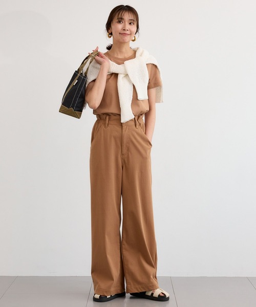 BARNYARDSTORM（バンヤードストーム）の「BARNYARDSTORM / バックベルトカットチノパンツ（その他パンツ・レディース・キャメル/ベージュ・M/S）」の20枚目の写真