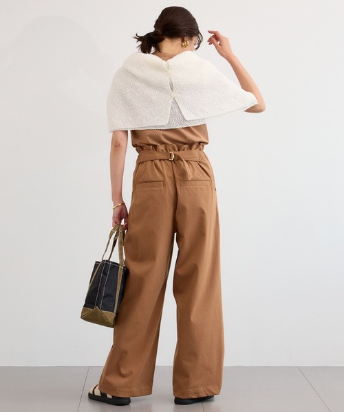 BARNYARDSTORM（バンヤードストーム）の「BARNYARDSTORM / バックベルトカットチノパンツ（その他パンツ・レディース・キャメル/ベージュ・M/S）」の7枚目の写真