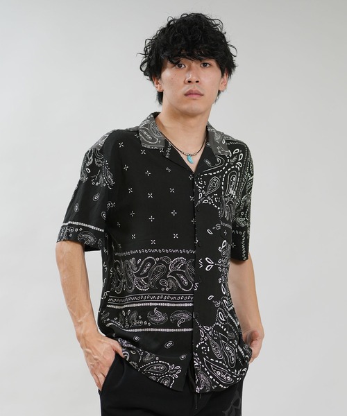 RVCA(ルーカ)の「RVCA/ルーカ メンズ 半袖シャツ IRON ON SH BG041121(シャツ/ブラウス・メンズ・ブラック×ホワイト/ホワイト・M/L)」の8枚目の写真
