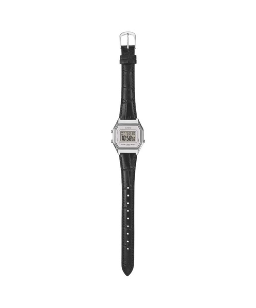 CASIO(カシオ)の「CASIO CLASSIC / LA680WEL-1JF(デジタル腕時計・レディース・ブラック×シルバー・FREE)」の2枚目の写真
