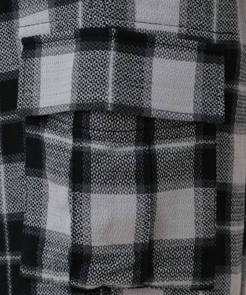 RAGEBLUE(レイジブルー)の「Check Pattern Cargo Easy Pants/チェック柄カーゴイージーパンツ(カーゴパンツ・メンズ・ブルー/グレー・LARGE/MEDIUM)」の13枚目の写真
