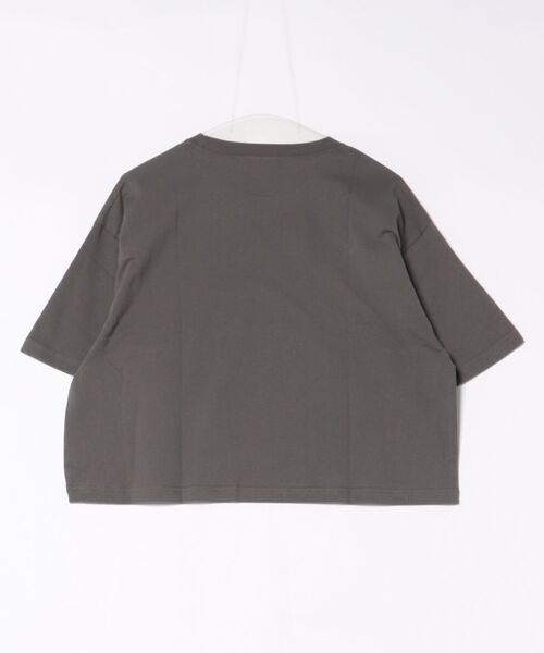 undeny.(アンディニ-)の「アンディニー Teddy ショート Tシャツ(Tシャツ/カットソー・レディース・サックスブルー/チャコールグレー/ホワイト・F)」の4枚目の写真