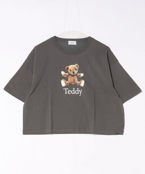 undeny.(アンディニ-)の「アンディニー Teddy ショート Tシャツ(Tシャツ/カットソー・レディース・サックスブルー/チャコールグレー/ホワイト・F)」の6枚目の写真