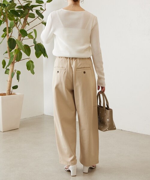 BEARDSLEY（ビアズリー）の「しゃりしゃりリブニット（ニット/セーター・レディース・ブルー系その他/ホワイト・FREE）」の10枚目の写真