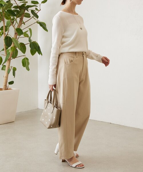 BEARDSLEY（ビアズリー）の「しゃりしゃりリブニット（ニット/セーター・レディース・ブルー系その他/ホワイト・FREE）」の11枚目の写真