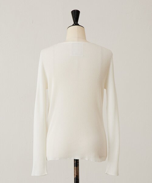 BEARDSLEY（ビアズリー）の「しゃりしゃりリブニット（ニット/セーター・レディース・ブルー系その他/ホワイト・FREE）」の22枚目の写真
